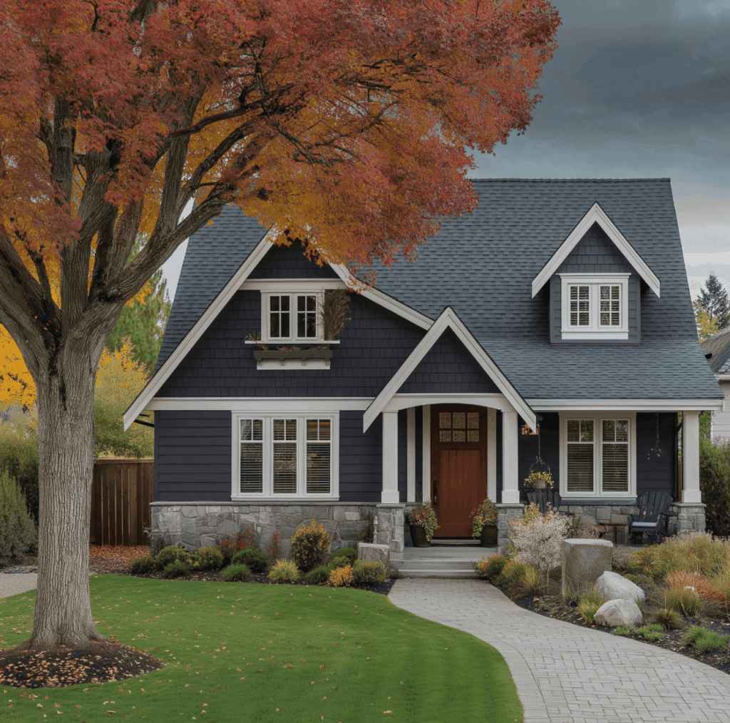 House with a new roof replacement in beavercreek, Ohio